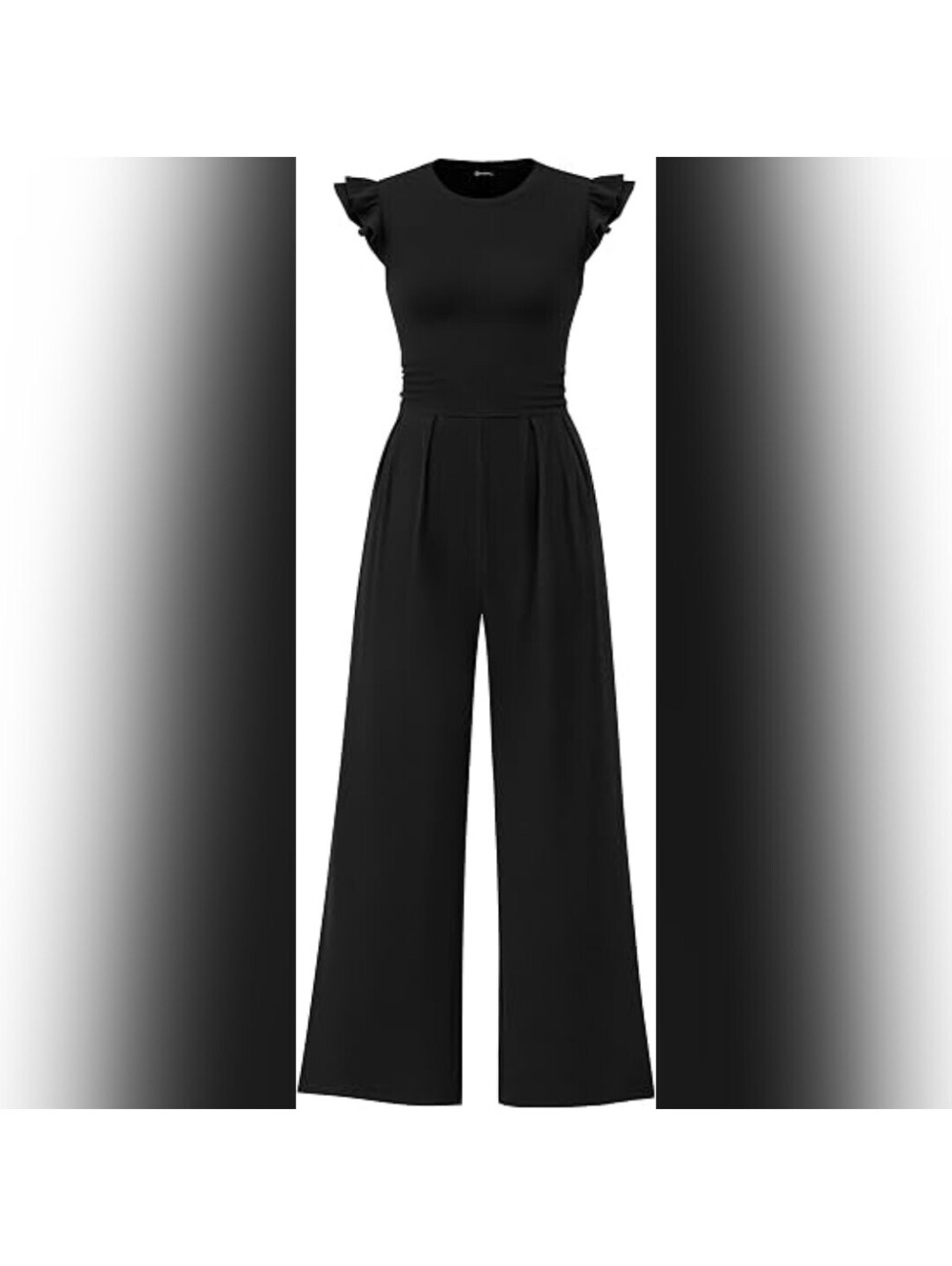 NWOT Pretty garden One Piece Cap Sleeve Stretchy Ribbed Knit Jumpsuit, L (12-14)